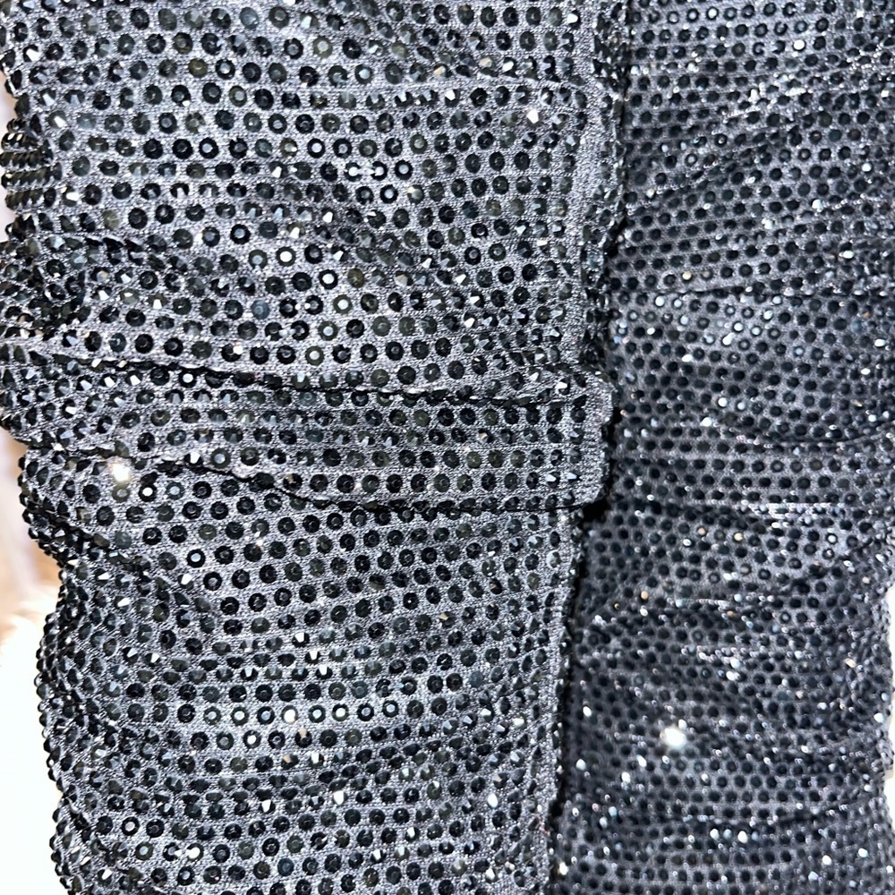 new! INC International Concepts Metallic Black Rhinestone Gerii Boots - Picture 11 of 16